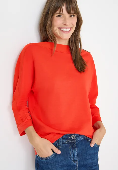 Batwing Shirt avec bande pumpkin orange