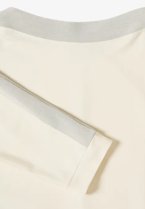 Batwing Shirt mit Tape creamy white Batwing Shirt mit Tape creamy white
