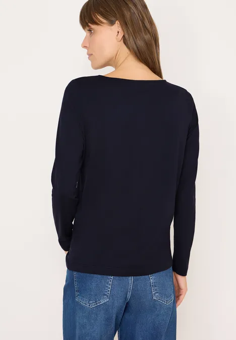 T-shirt basique avec fronces urban dark blue