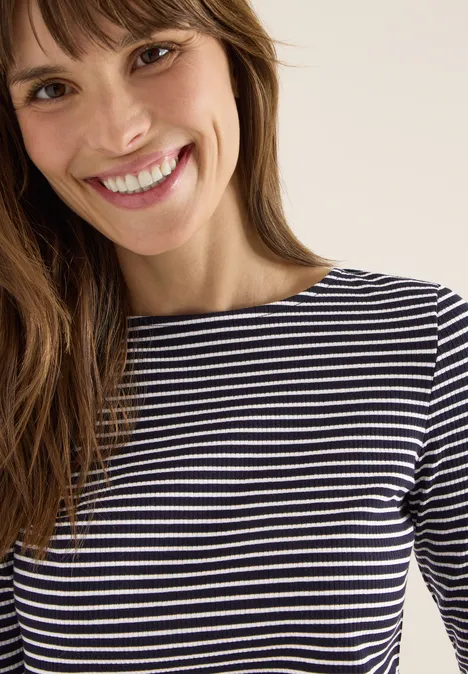 Gestreept shirt urban dark blue