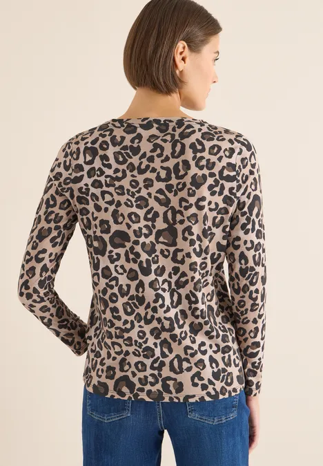 Leo Langarmshirt urban taupe