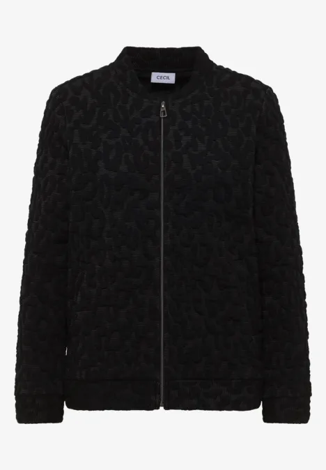 Leo Jacquard Jacke Black
