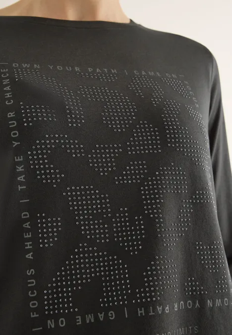 T-shirt avec pierres précieuses null