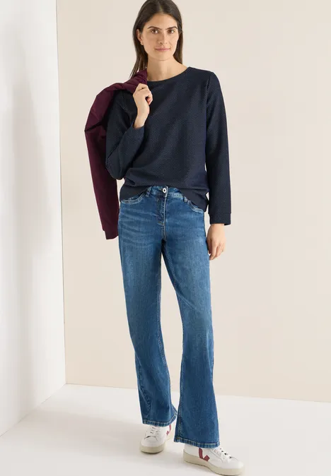 T-shirt structuré Two Tone universal blue