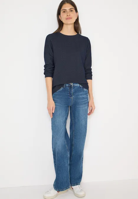 T-shirt structuré Two Tone universal blue