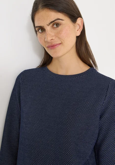 T-shirt structuré Two Tone universal blue