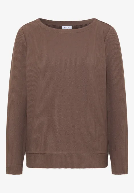 T-shirt à motifs structurés urban taupe