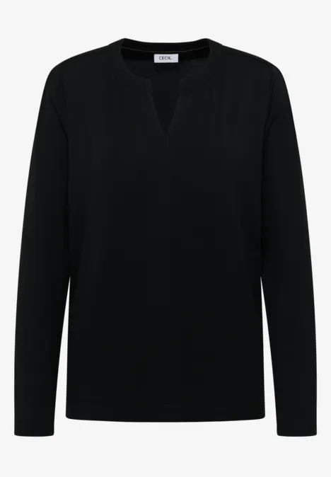 Shirt im Tunika-Look Black