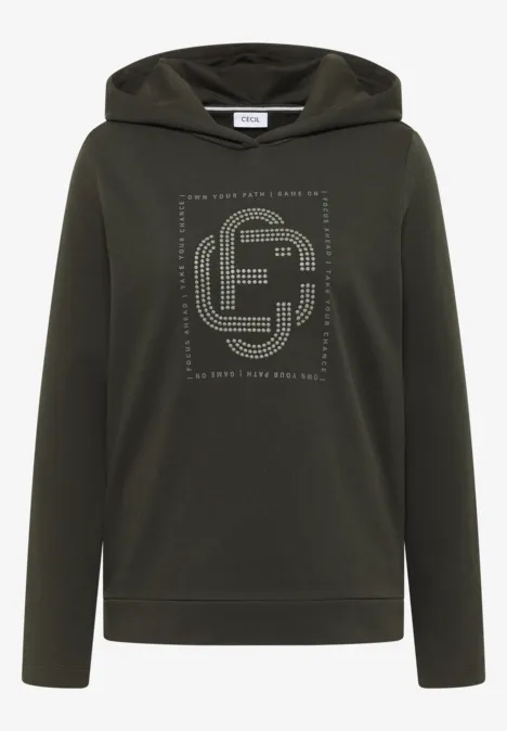 Hoodie avec pierres précieuses null