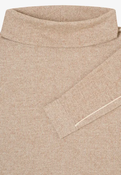 Melange Shirt mit Tape urban taupe melange Melange Shirt mit Tape urban taupe melange