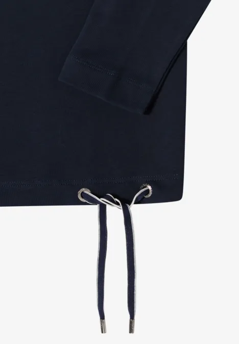 Shirt met borduursel universal blue Shirt met borduursel universal blue