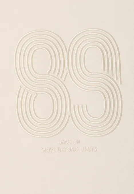 Shirt met borduursel pearl beige Shirt met borduursel pearl beige