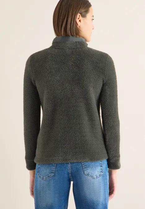 Federgarnshirt mit Tape raw khaki Federgarnshirt mit Tape raw khaki