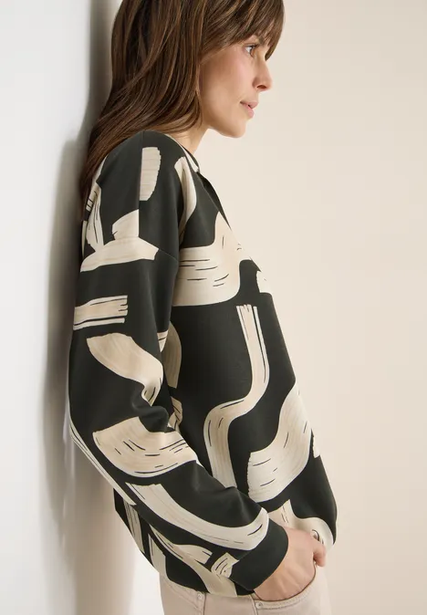 Gemustertes Shirt raw khaki Gemustertes Shirt raw khaki