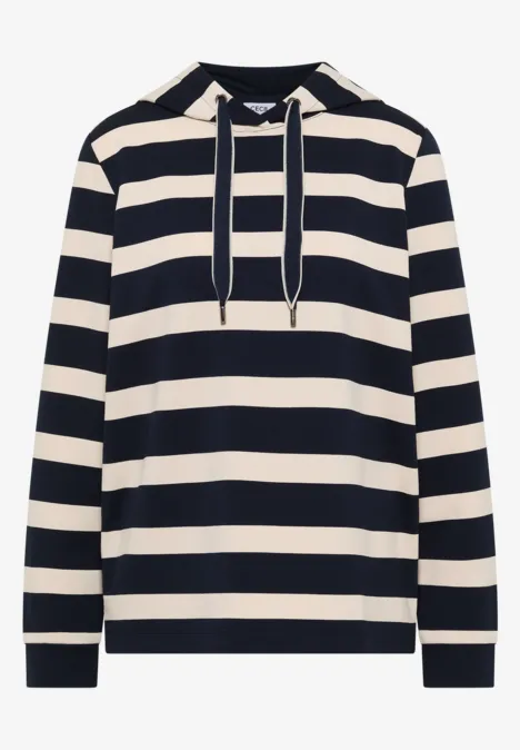 Gestreiftes Hoodie-Shirt universal blue Gestreiftes Hoodie-Shirt universal blue