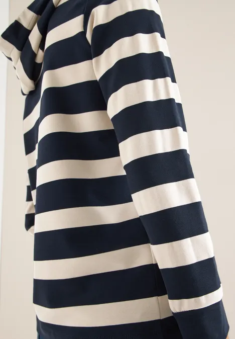 Gestreiftes Hoodie-Shirt universal blue Gestreiftes Hoodie-Shirt universal blue