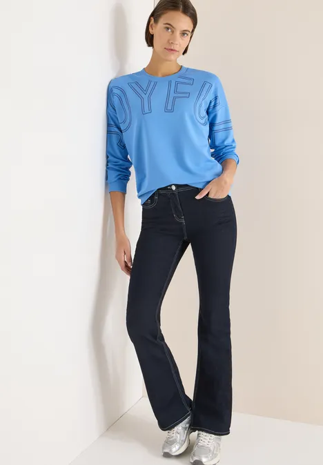 Shirt mit Frontprint fountain blue Shirt mit Frontprint fountain blue