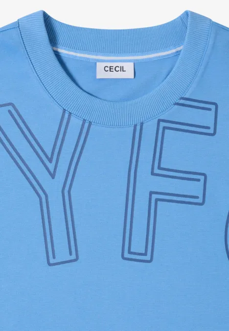 Shirt mit Frontprint fountain blue Shirt mit Frontprint fountain blue