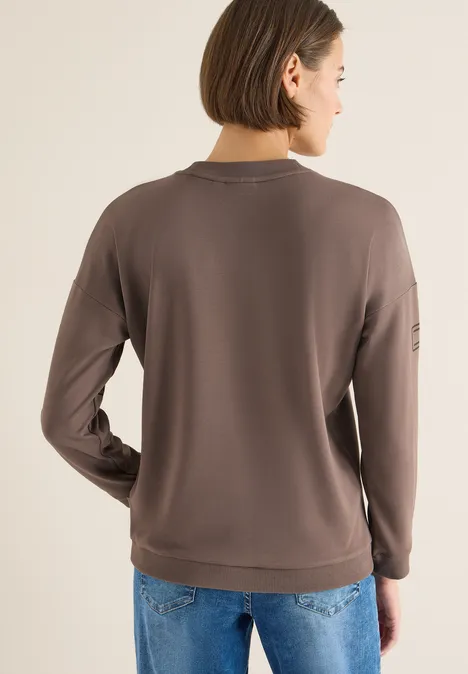 Shirt mit Frontprint urban taupe Shirt mit Frontprint urban taupe