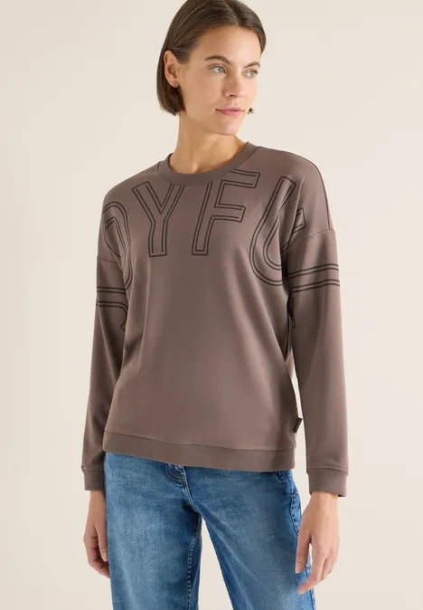 Shirt mit Frontprint urban taupe Shirt mit Frontprint urban taupe