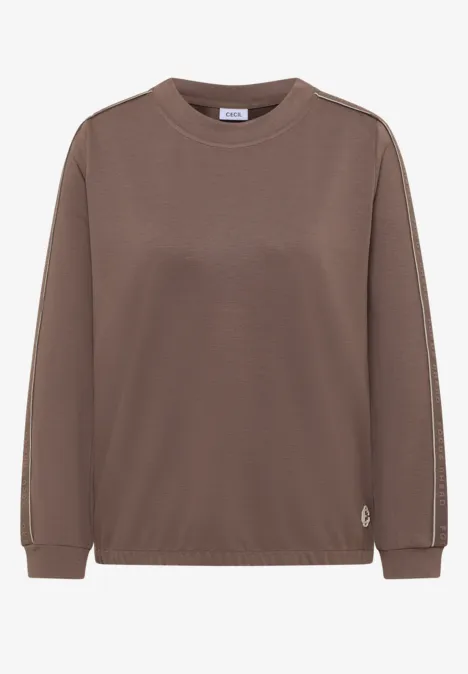 T-shirt avec détails de bande null