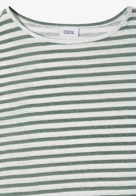 T-shirt à col bateau et à rayures just khaki T-shirt à col bateau et à rayures just khaki