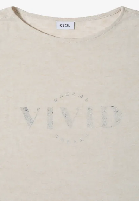 Dropped Shoulder Shirt in Leinen-Optik macadamia beige