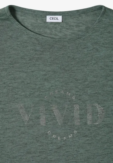 Dropped Shoulder Shirt in Leinen-Optik just khaki