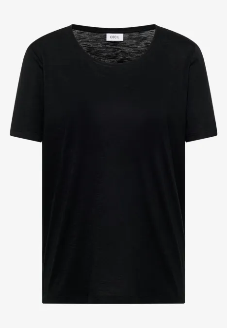 Basic T-Shirt mit Rundhals im 2er-Pack black/black