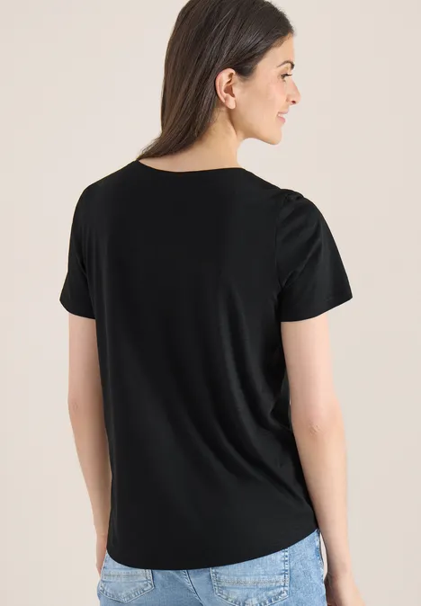 Basic T-Shirt mit Rundhals im 2er-Pack black/white