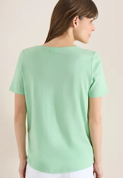 T-shirt basique à col rond en pack de 2 grain beige/juicy lime