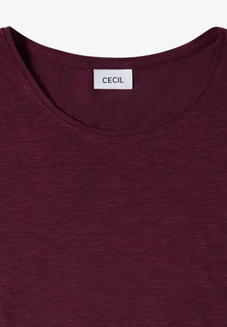 Basic T-Shirt mit Rundhals im 2er-Pack blush rose/sweet grape red