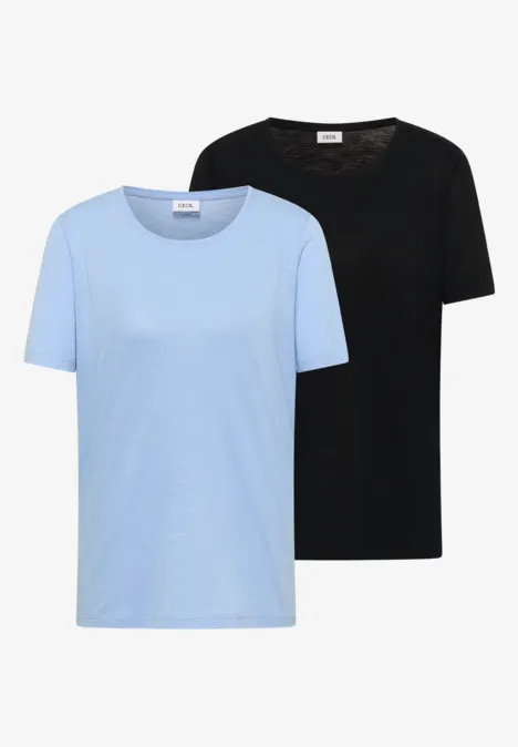 T-shirt basique à col rond en pack de 2 universal blue/light sky blue T-shirt basique à col rond en pack de 2 universal blue/light sky blue