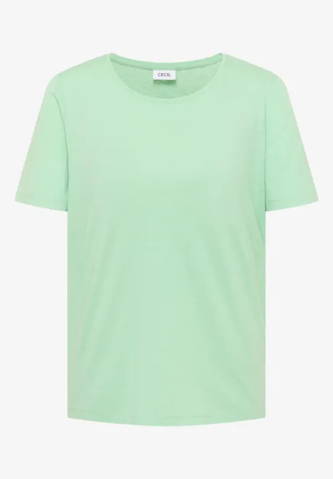 Basic T-Shirt mit Rundhals im 2er-Pack khaki/juicy lime Ein schlichtes mintgrünes T-Shirt mit Rundhalsausschnitt und kurzen Ärmeln.