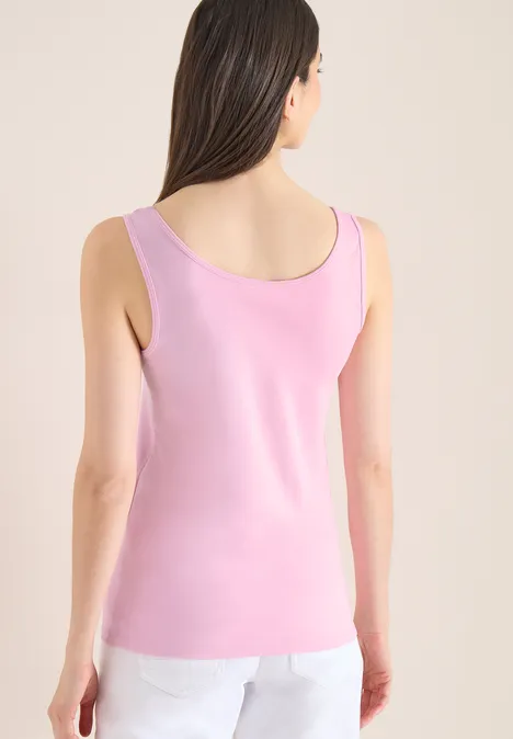 Basic Top mit Rundhals im 2er-Pack blush rose/sweet grape red