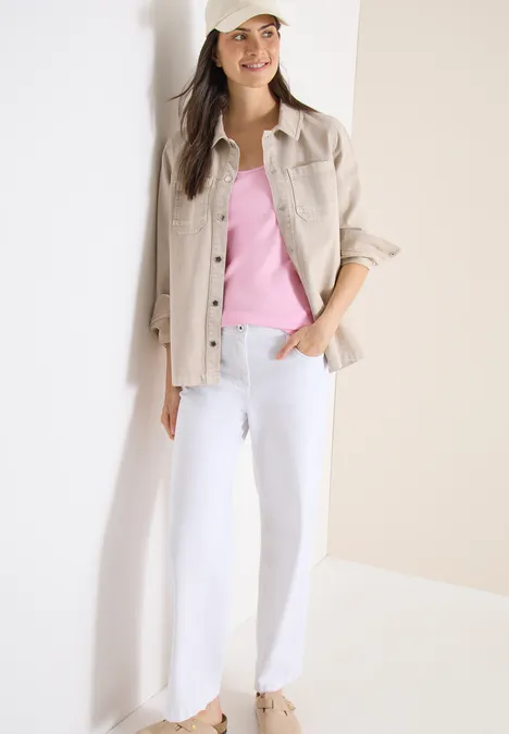 Basic Top mit Rundhals im 2er-Pack blush rose/sweet grape red