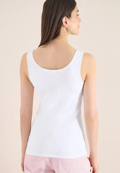 Top basique à col rond en pack de 2 white/white