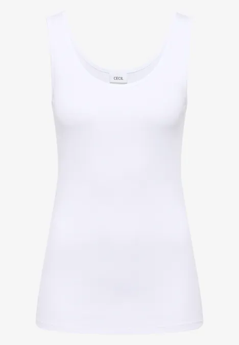 Top basique à col rond en pack de 2 white/white