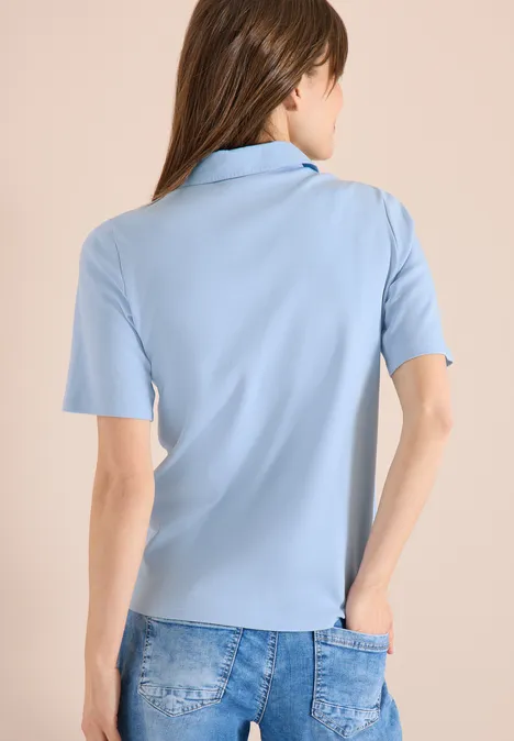 Polo basique à manches courtes light sky blue