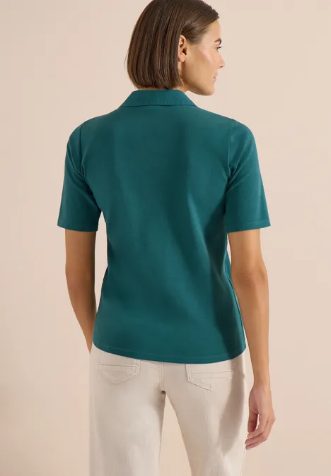 Basis polo met korte mouwen jungle green Basis polo met korte mouwen jungle green