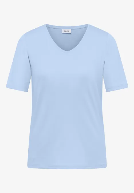 T-shirt basique en coton light sky blue T-shirt basique en coton light sky blue
