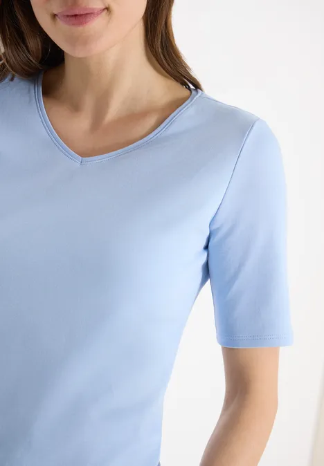 T-shirt basique en coton light sky blue T-shirt basique en coton light sky blue