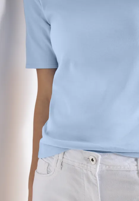 T-shirt basique en coton light sky blue T-shirt basique en coton light sky blue