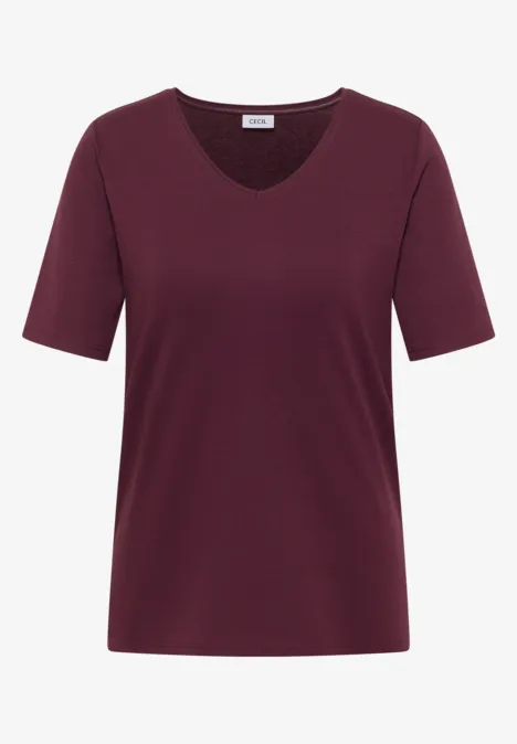 T-shirt basique en coton sweet grape red T-shirt basique en coton sweet grape red