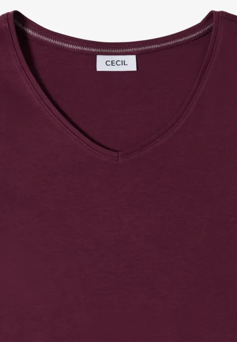 T-shirt basique en coton sweet grape red T-shirt basique en coton sweet grape red