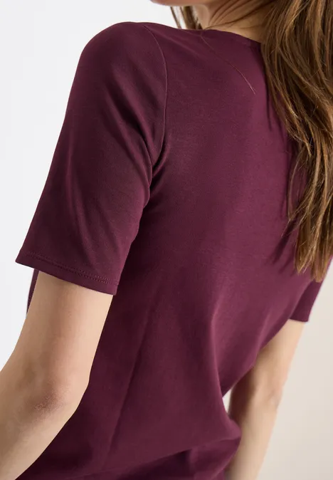 T-shirt basique en coton sweet grape red T-shirt basique en coton sweet grape red