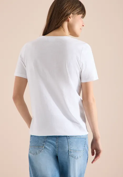 T-shirt de base au look tunique White
