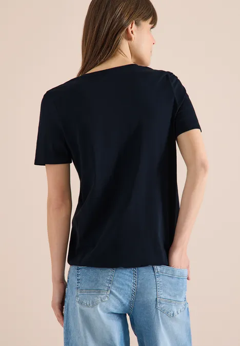 T-shirt de base au look tunique universal blue