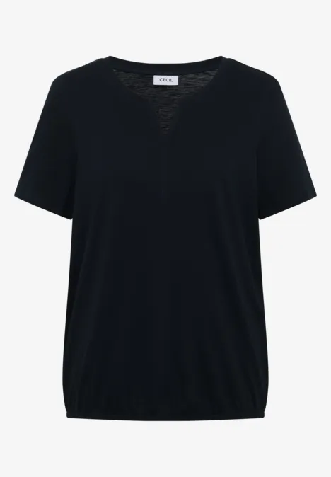 Basic Shirt im Tunika-Look universal blue