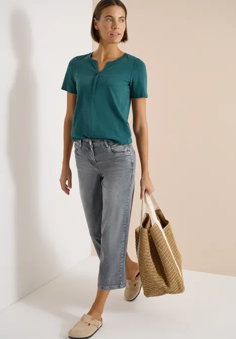 T-shirt de base au look tunique jungle green